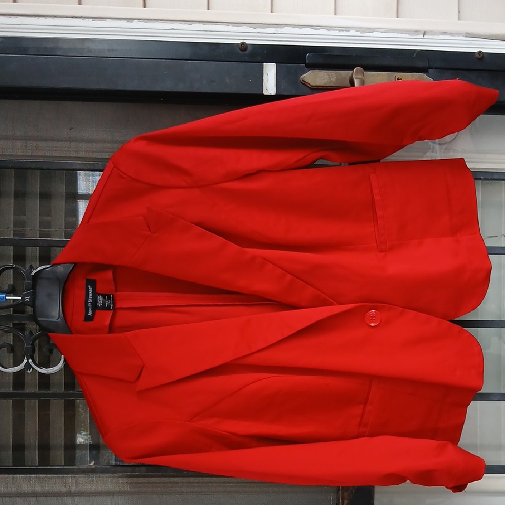 Ashley Stewart Vibrant RED Blazer - Picture 13 of 16